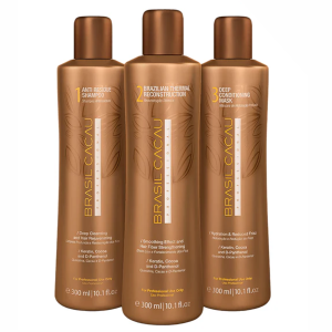 Cadiveu Brasil Cacau — Brazilian Thermal Reconstruction (BTR) Keratin Treatment Kit (300ml)