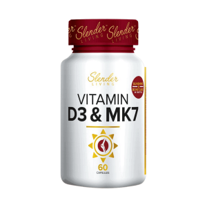 Slender Living Vitamin D3 & MK7 - Bone & Immune Support (60 Capsules)