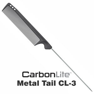 Olivia Garden CarbonLite Metal Tail Comb