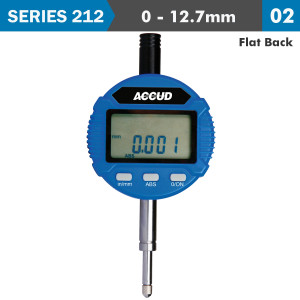 Digital Indicator Flat Back 12.7mm/0.5'