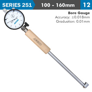 Dial Bore Gauge 100-160mm 0.018mm Acc. 0.001mm Grad.