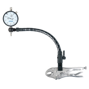 3pc Measuring Set 10mm Dial Indicator Flex Arm & Locking Plier