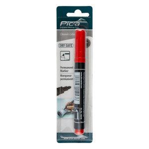 Permanent Marker 1-4mm Round Tip Red Blister