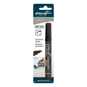 Permanent Marker 1-4mm Round Tip Black Blister