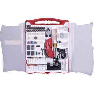 Rotary Tool 170w Accessory Set 245pc With Stand And Flex Shaft