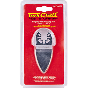 Quick Change Base & Arbor 35mm Fingertip Felt Polishing Pad